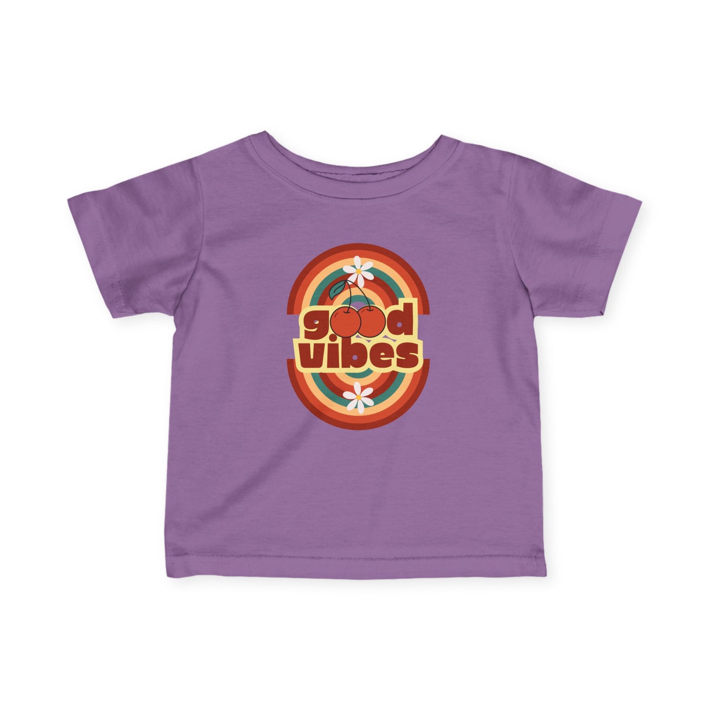 Good Vibes - Retro Good Vibes Infant Tee, Baby T-Shirt, Toddler Shirt, Cute Gift for New Parents, Summer Outfit, 1st Birthday Apparel