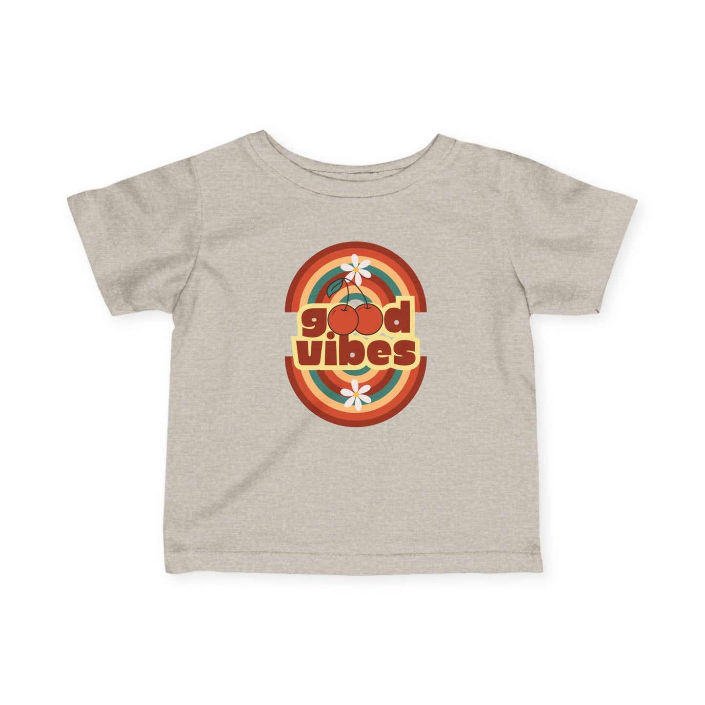 Good Vibes - Retro Good Vibes Infant Tee, Baby T-Shirt, Toddler Shirt, Cute Gift for New Parents, Summer Outfit, 1st Birthday Apparel