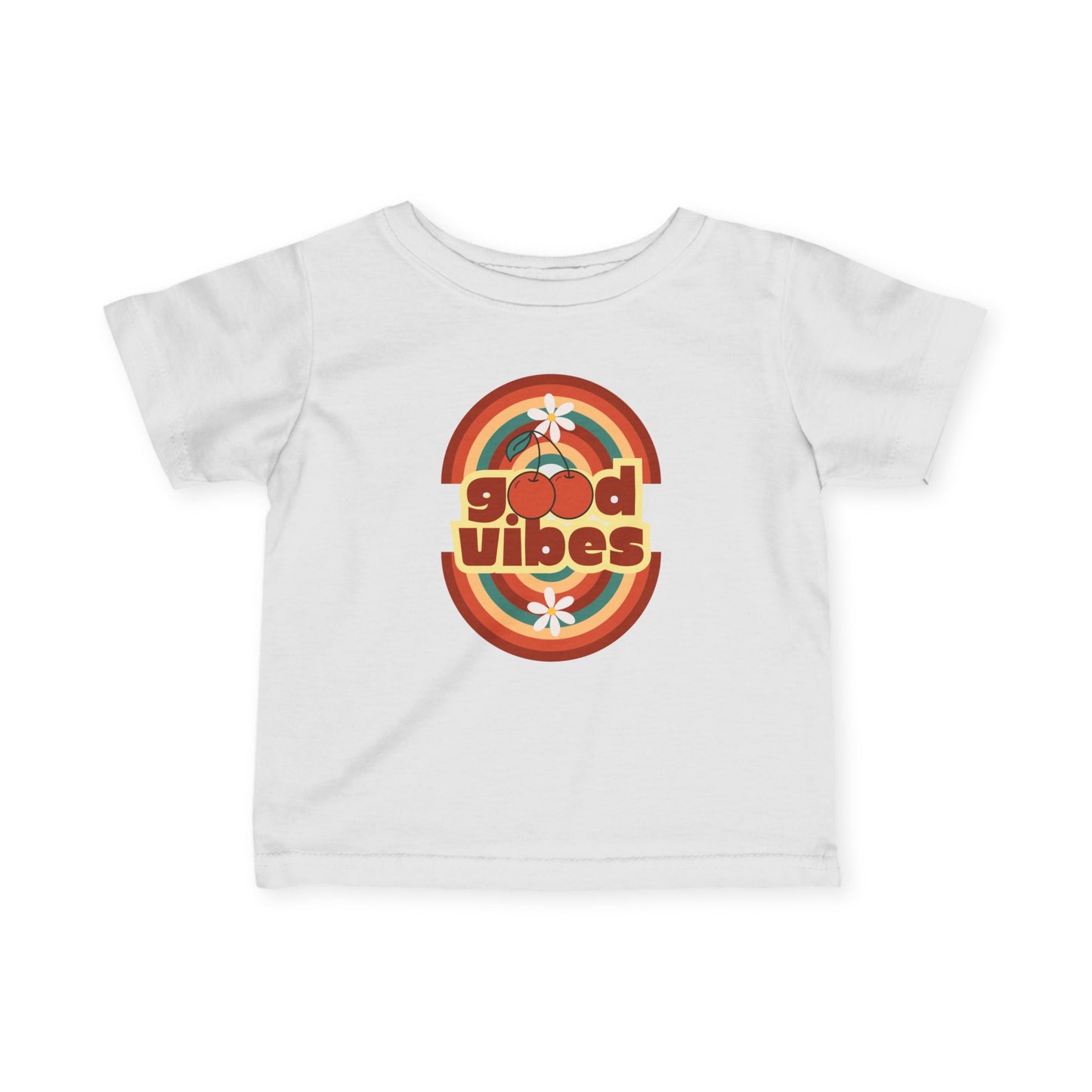 Good Vibes - Retro Good Vibes Infant Tee, Baby T-Shirt, Toddler Shirt, Cute Gift for New Parents, Summer Outfit, 1st Birthday Apparel
