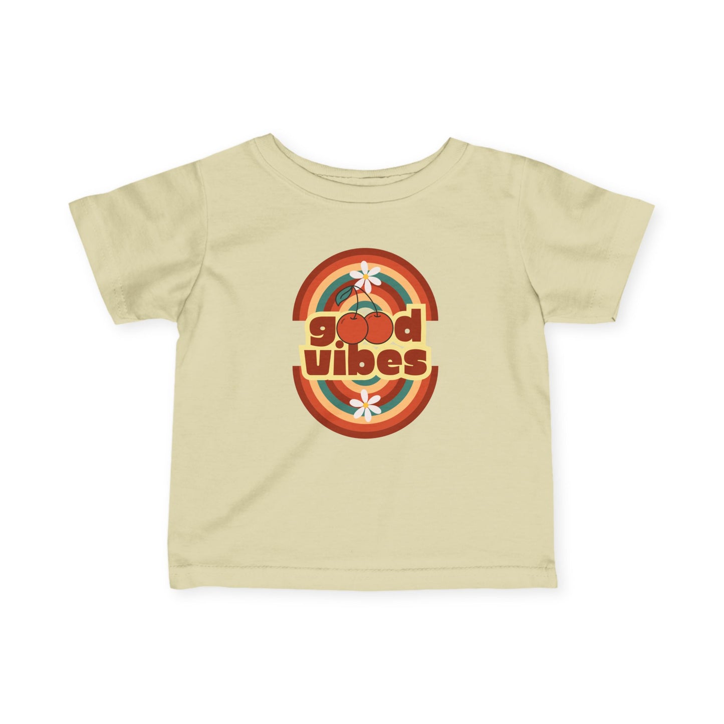 Good Vibes - Retro Good Vibes Infant Tee, Baby T-Shirt, Toddler Shirt, Cute Gift for New Parents, Summer Outfit, 1st Birthday Apparel