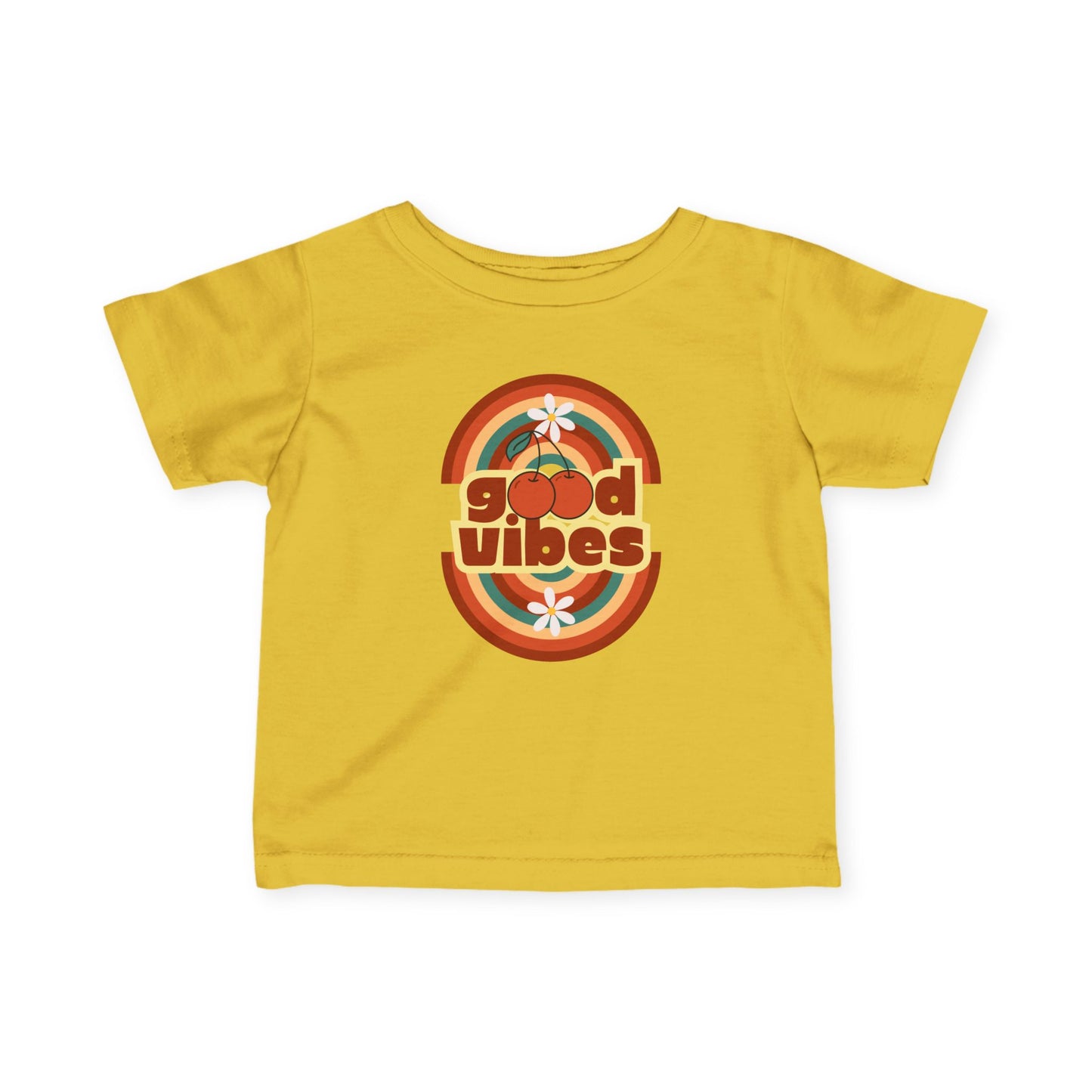 Good Vibes - Retro Good Vibes Infant Tee, Baby T-Shirt, Toddler Shirt, Cute Gift for New Parents, Summer Outfit, 1st Birthday Apparel