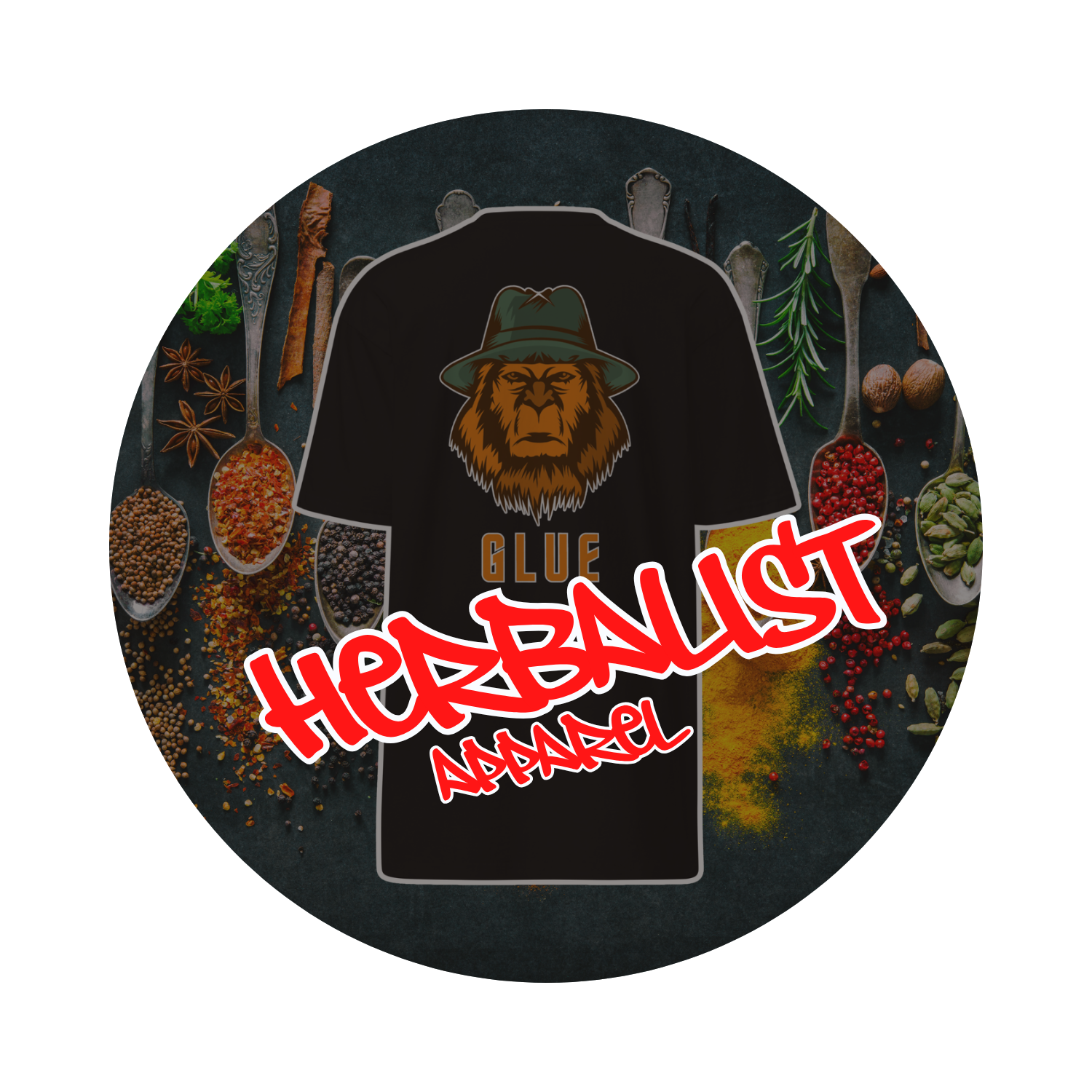 nature-inspired t-shirt from The Mushroom Lodge Herbalist Apparel collection