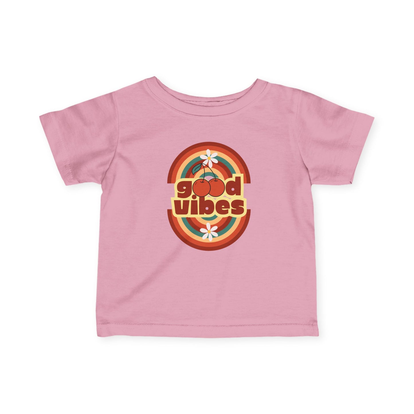 Good Vibes - Retro Good Vibes Infant Tee, Baby T-Shirt, Toddler Shirt, Cute Gift for New Parents, Summer Outfit, 1st Birthday Apparel