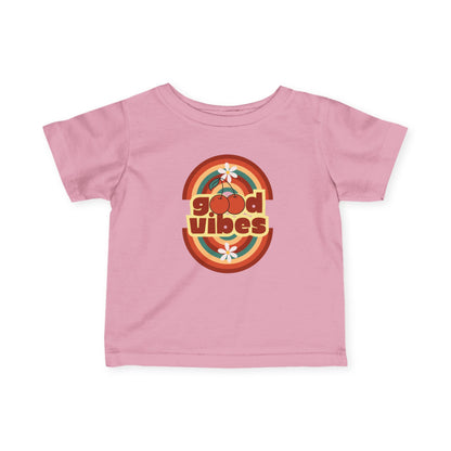 Good Vibes - Retro Good Vibes Infant Tee, Baby T-Shirt, Toddler Shirt, Cute Gift for New Parents, Summer Outfit, 1st Birthday Apparel