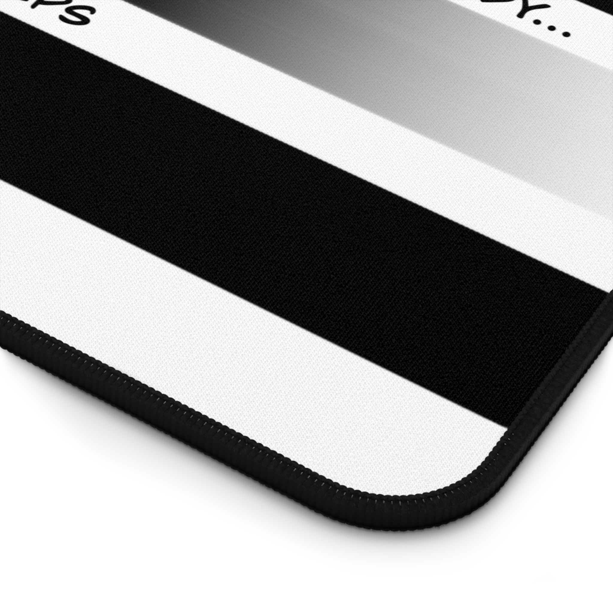 Coffee-Themed Desk Mat - "A Party Never Killed Anybody... But Coffee Helps"