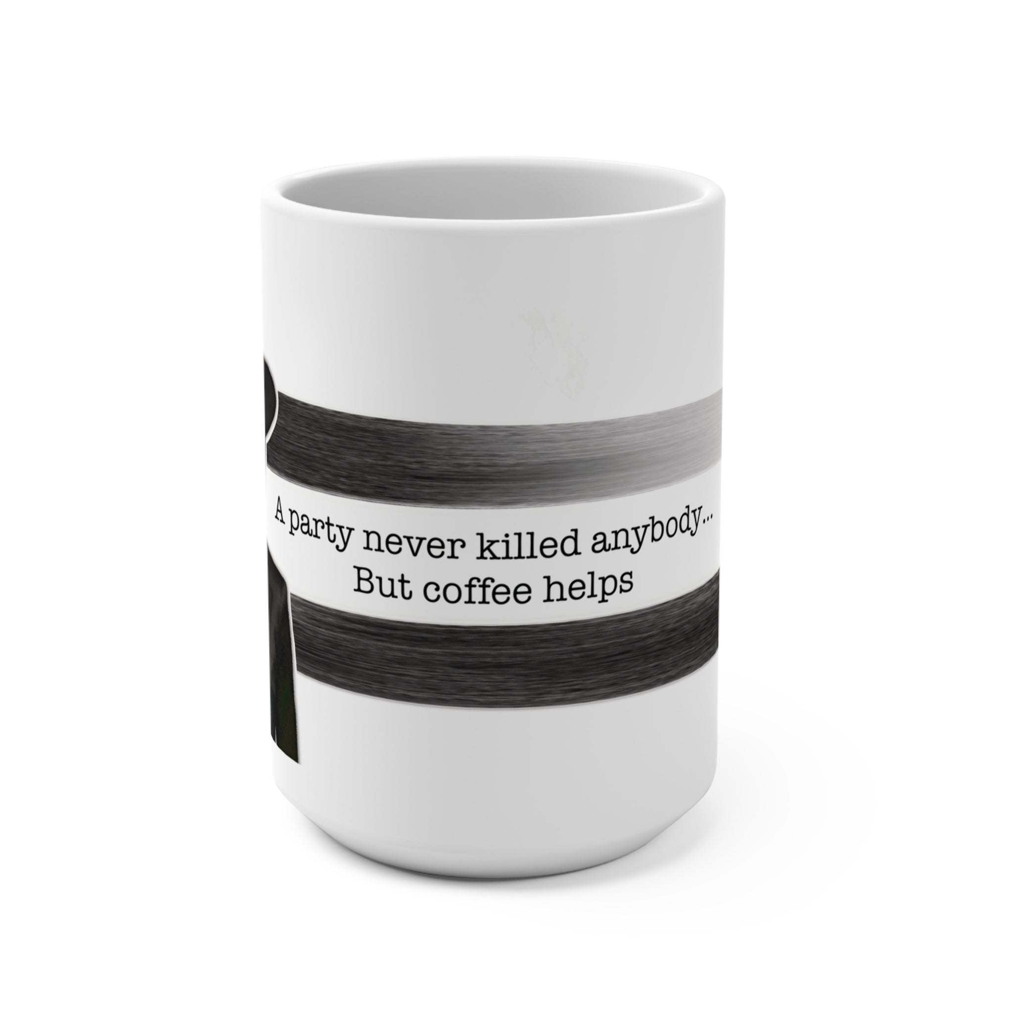 But Coffee Helps Coffee Mug - Unique Gift for Art Lovers
