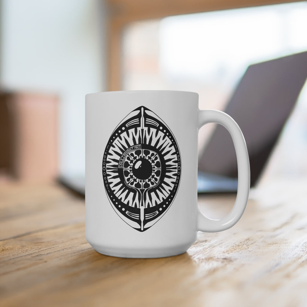 Black Eye Coffee Mug - Unique Gift for Art Lovers